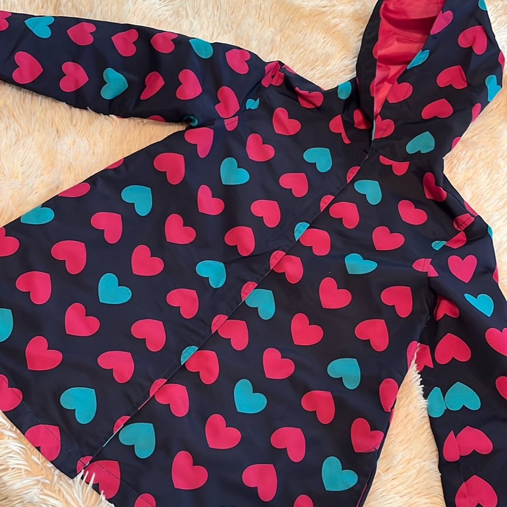 Gymboree girls heart raincoat size 5-6